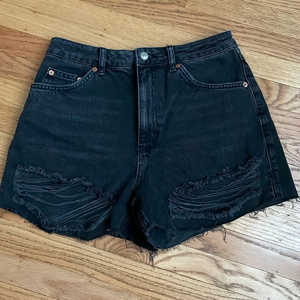 Topshop distress shorts